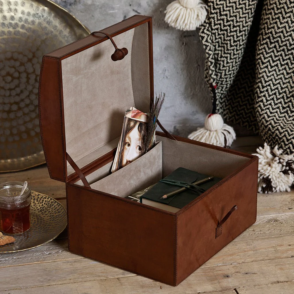 Luxury Leather Memory Box - For Personalised Keepsakes - Image 5
