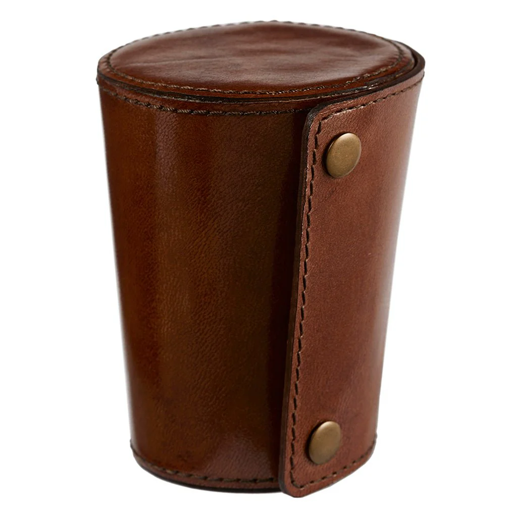 Leather Case With Four Metal Stirrup Cups - Image 5