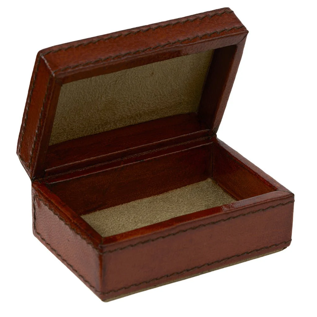 Seconds Leather Mini Travel Cufflink Box - Image 2