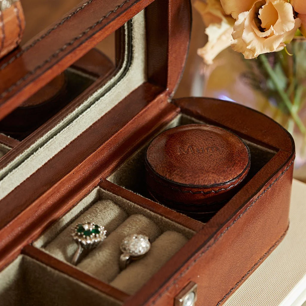 Leather Personalised Small Jewellery Box - Use Everyday - Image 3