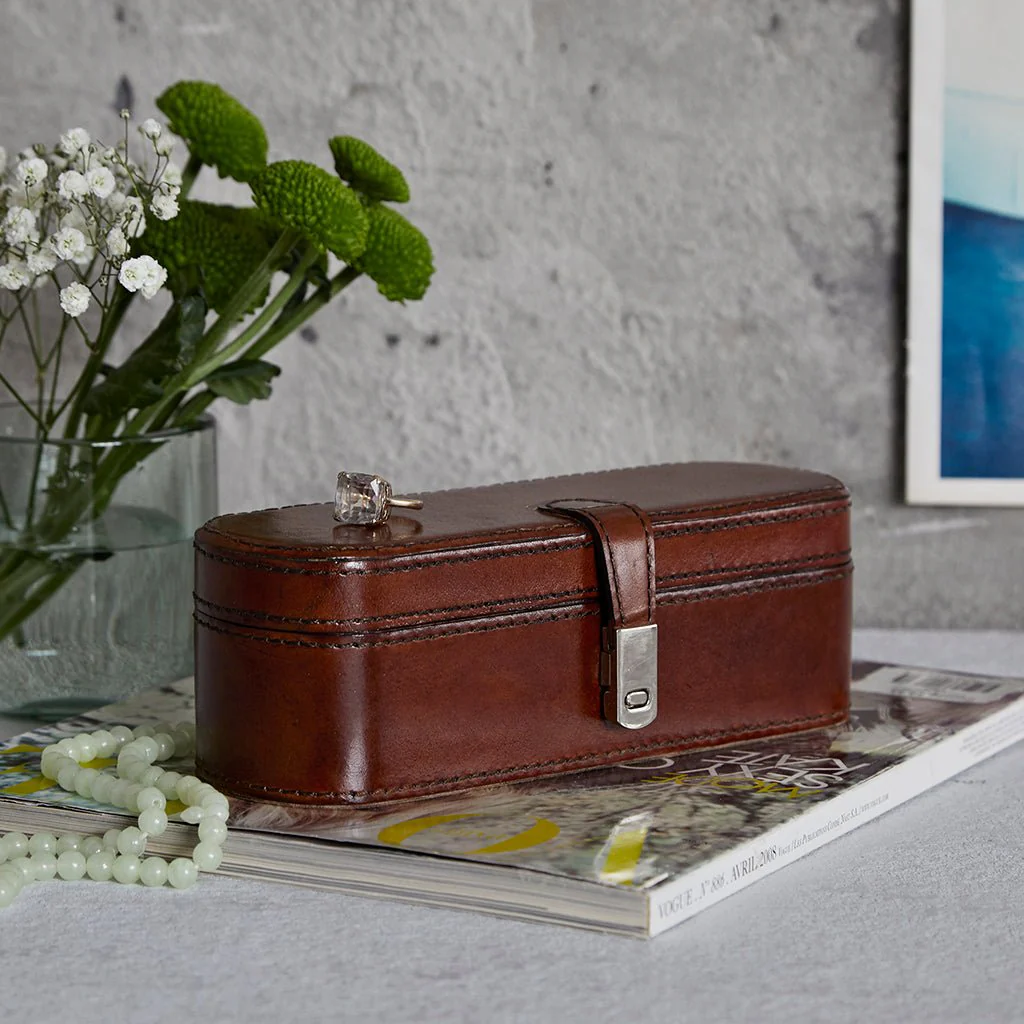 Leather Personalised Small Jewellery Box - Use Everyday - Image 5