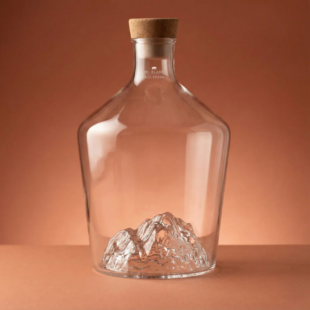 Topographic Spirit Decanter - Mount Blanc - Image 3
