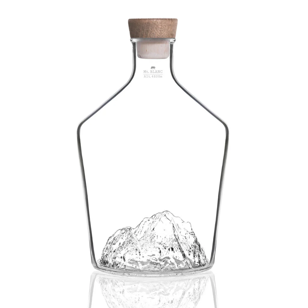 Topographic Spirit Decanter - Mount Blanc - Image 4