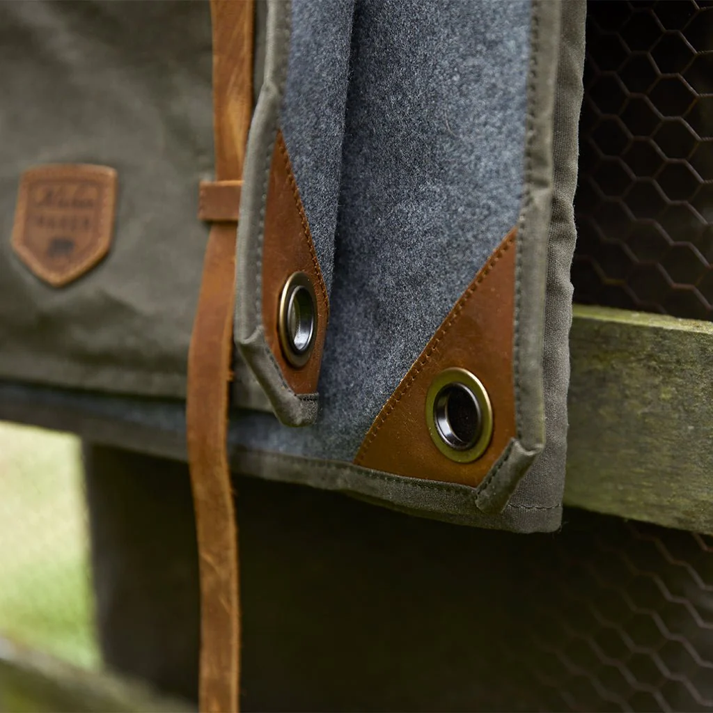 Waxed Canvas & Leather Picnic Rug - Image 4