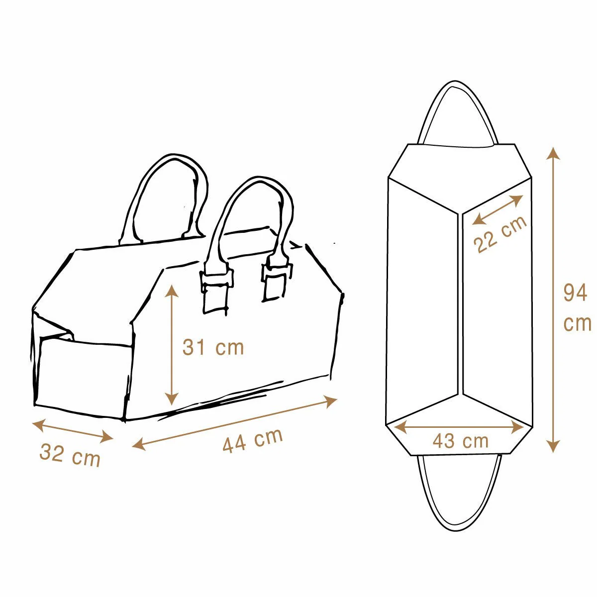 Waxed Canvas Craftwood 2 in 1 Log Bag - Image 8