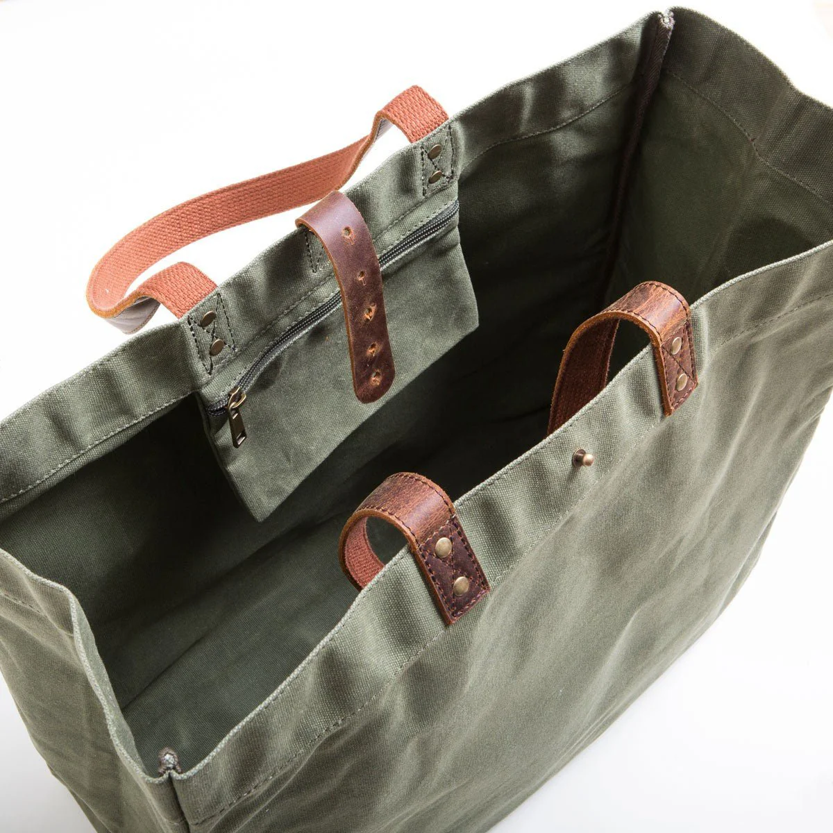 Waxed Canvas Tote Bag - Image 16