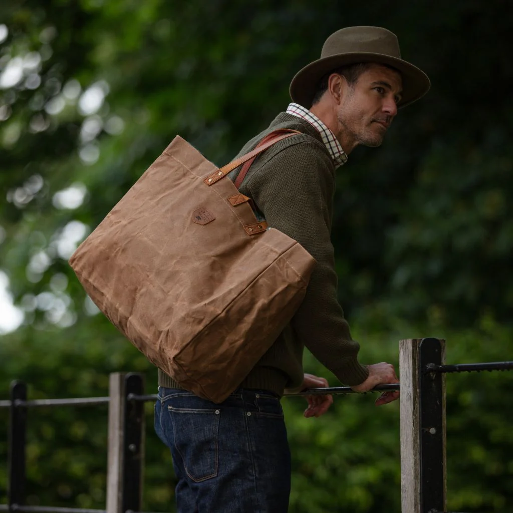 Waxed Canvas Tote Bag - Image 2
