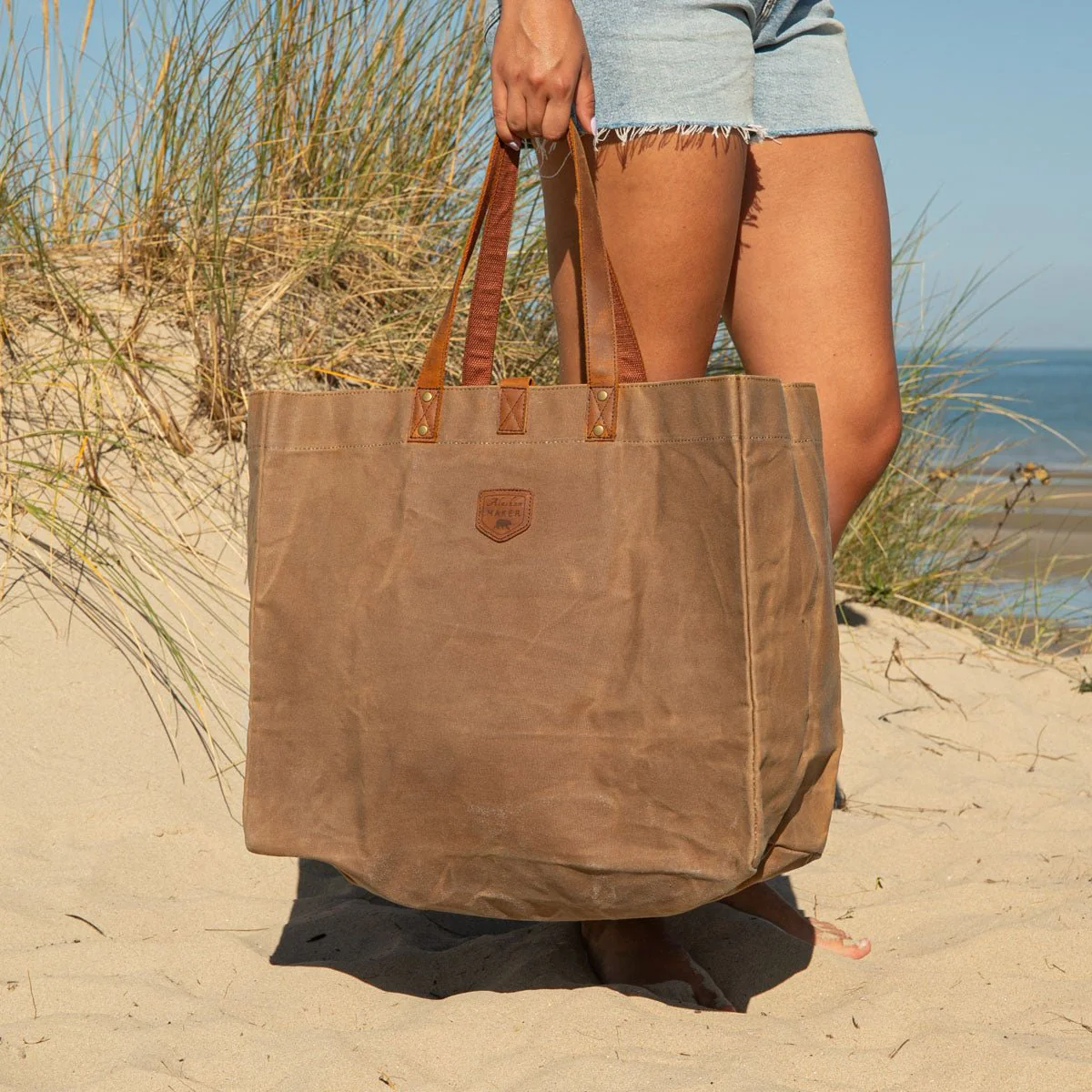 Waxed Canvas Tote Bag - Image 6
