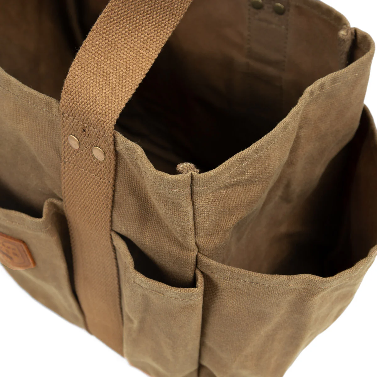 Brown Waxed Canvas Gardening Bag - Image 8