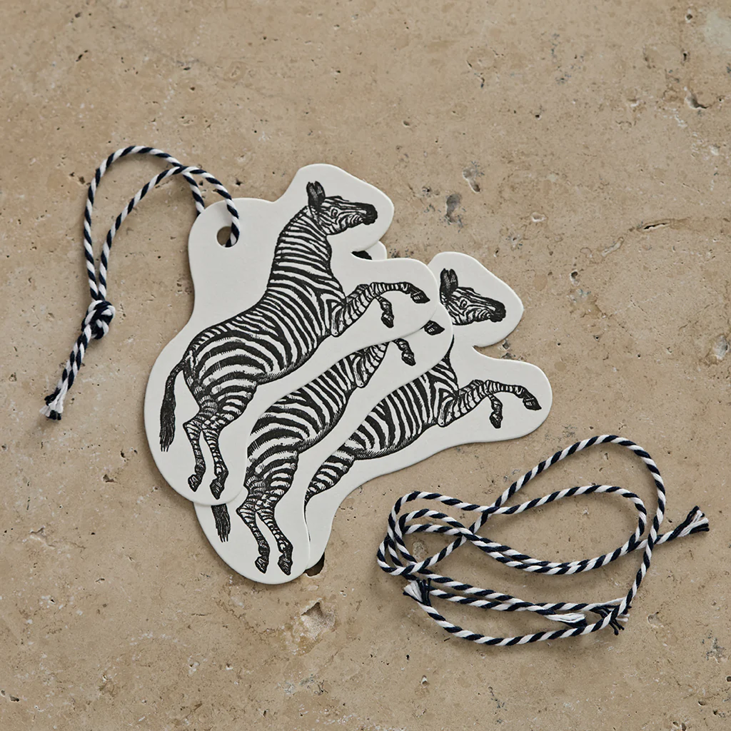 Zebra Gift Tag - Pack of Three